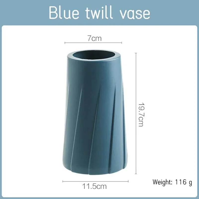 Morandi Plastic Vase: Modern Origami Home Decor -