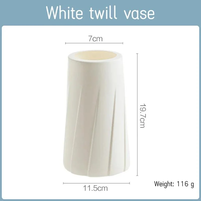 Morandi Plastic Vase: Modern Origami Home Decor -
