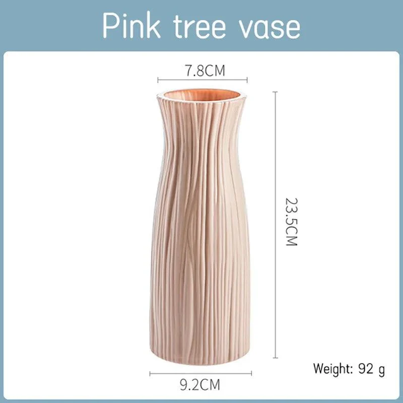 Morandi Plastic Vase: Modern Origami Home Decor -