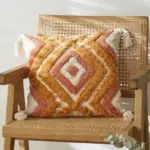 Moroccan Sunset Tufted Cushion Covers