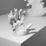 Mosaic Hand Sculpture