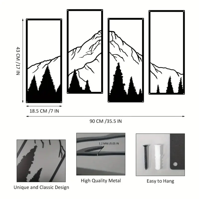 MountainFrameUniqueWallArt Homeko1