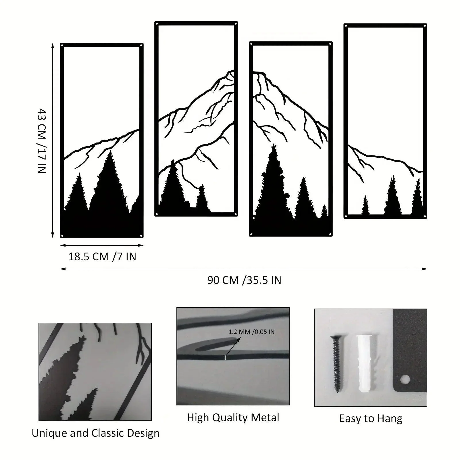 Mountain Frame Unique Wall Art - Homeko