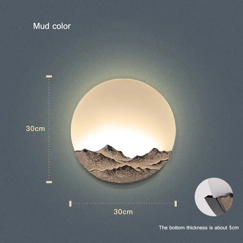 Mountain Moon Wall Light -