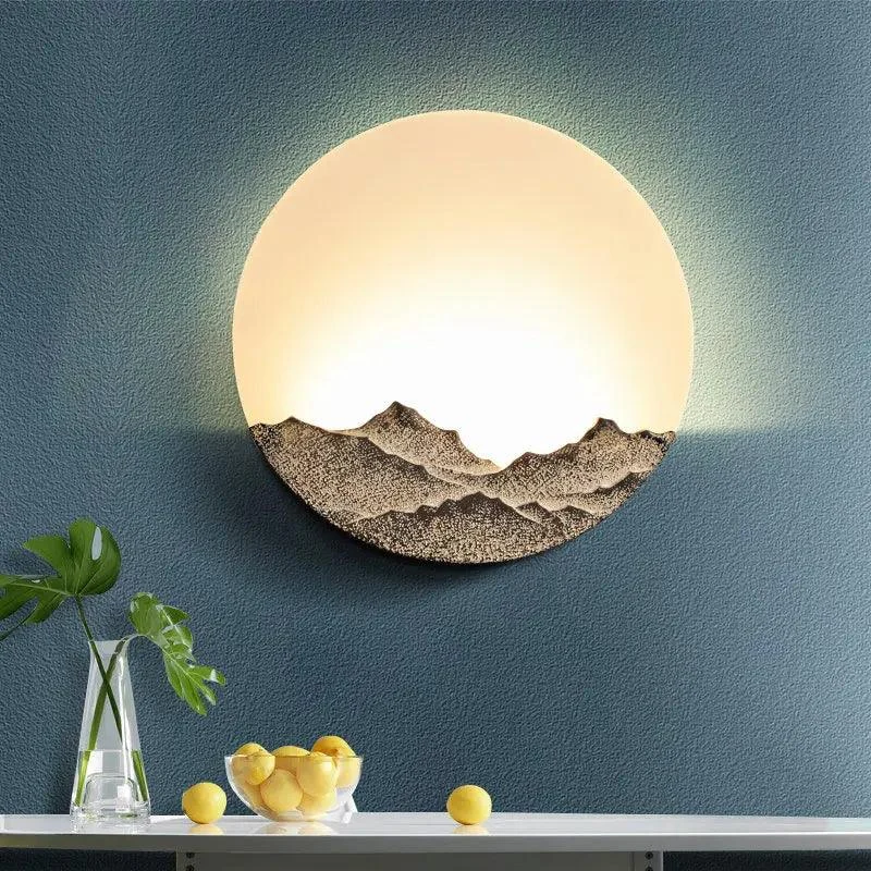 Mountain Moon Wall Light -