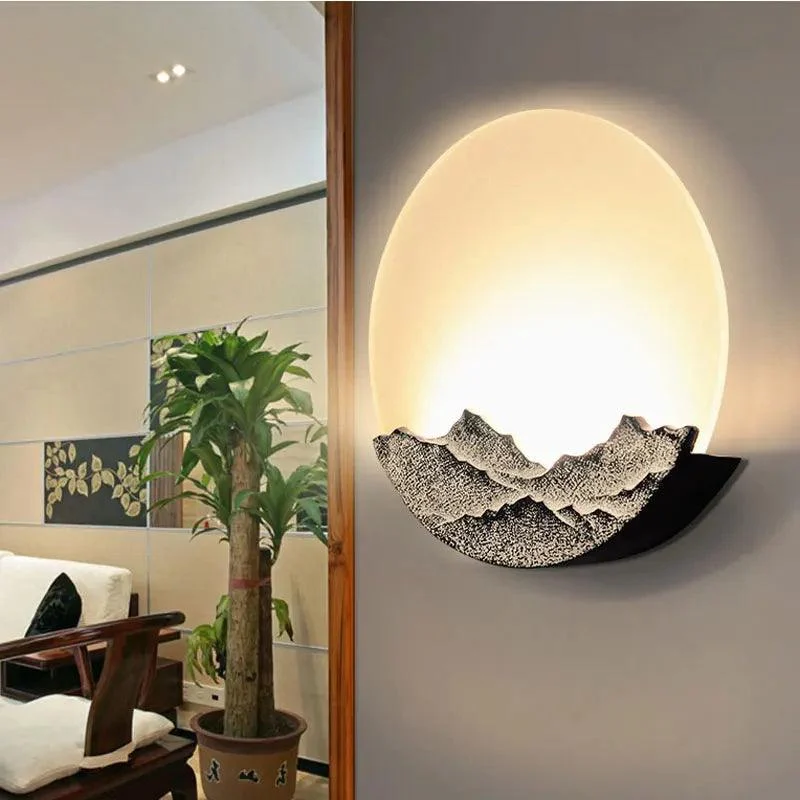 Mountain Moon Wall Light -