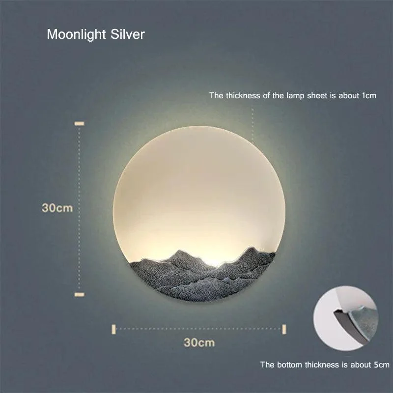 Mountain Moon Wall Light -