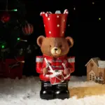 Mr. Cocoa Nutcracker Bear Statue