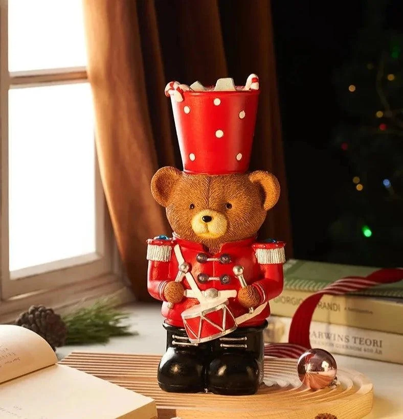 Mr. Cocoa Nutcracker Bear Statue -