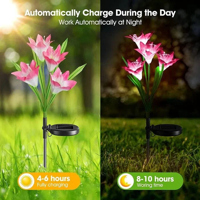 Multi Color Low Voltage Solar Powered Integrated Led Pathway Light Pack