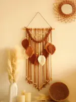 MulticolorLeavesHandWovenWallHanging-Homeko2 MulticolorLeavesHandWovenWallHanging Homeko2