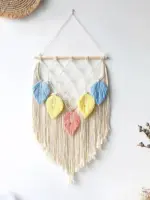 MulticolorLeavesHandWovenWallHanging-Homeko4 MulticolorLeavesHandWovenWallHanging Homeko4