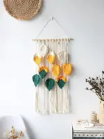 MulticolorLeavesHandWovenWallHanging-Homeko5 MulticolorLeavesHandWovenWallHanging Homeko5