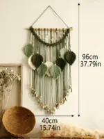 MulticolorLeavesHandWovenWallHanging-Homeko8 MulticolorLeavesHandWovenWallHanging Homeko8