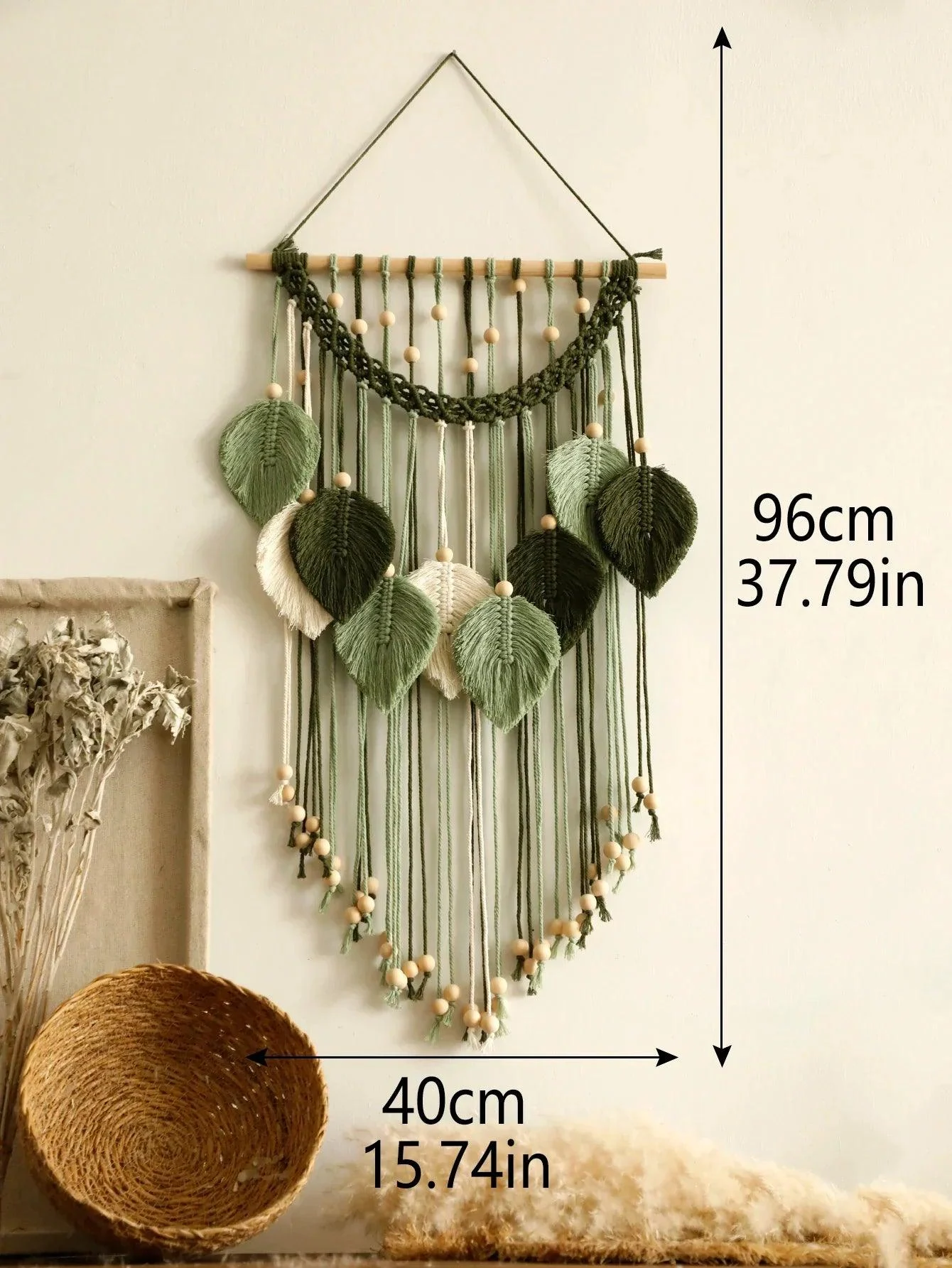 Multicolor Leaves Hand Woven Wall Hanging - Homeko