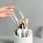 Multifunction 360 Rotating Pen Holder Pencil Makeup Brush Bucket Dust proof Cosmetic Storage Box Compartment Desktop fce54c8a fe5c 447c b83c 7ddde0788e73