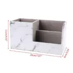 Multifunction Marble Leather Desk Stationery Organizer Pen Pencil Holder Storage L29K a0cb8f90 5ca7 4a09 bda4 e76c79b2d589