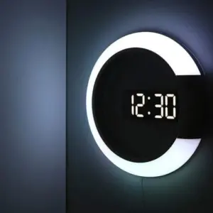 Multifunctional Led Lamp Wall Clock for Bedroom