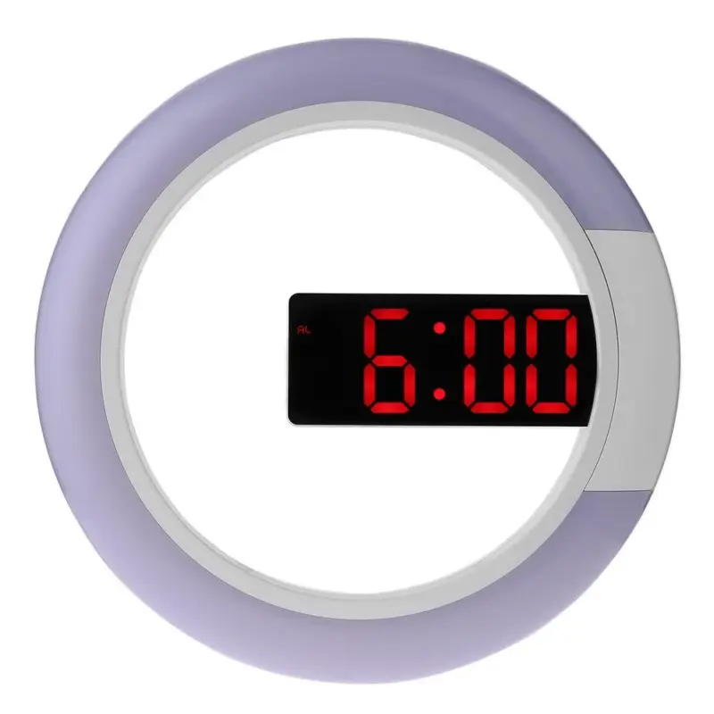 Multifunctional Led Lamp Wall Clock for Bedroom
