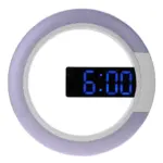 Multifunctional Led Lamp Wall Clock for Bedroom
