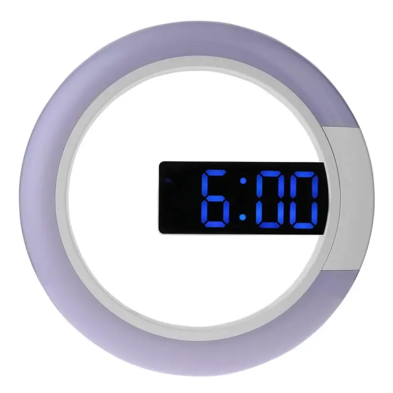 Multifunctional Led Lamp Wall Clock for Bedroom