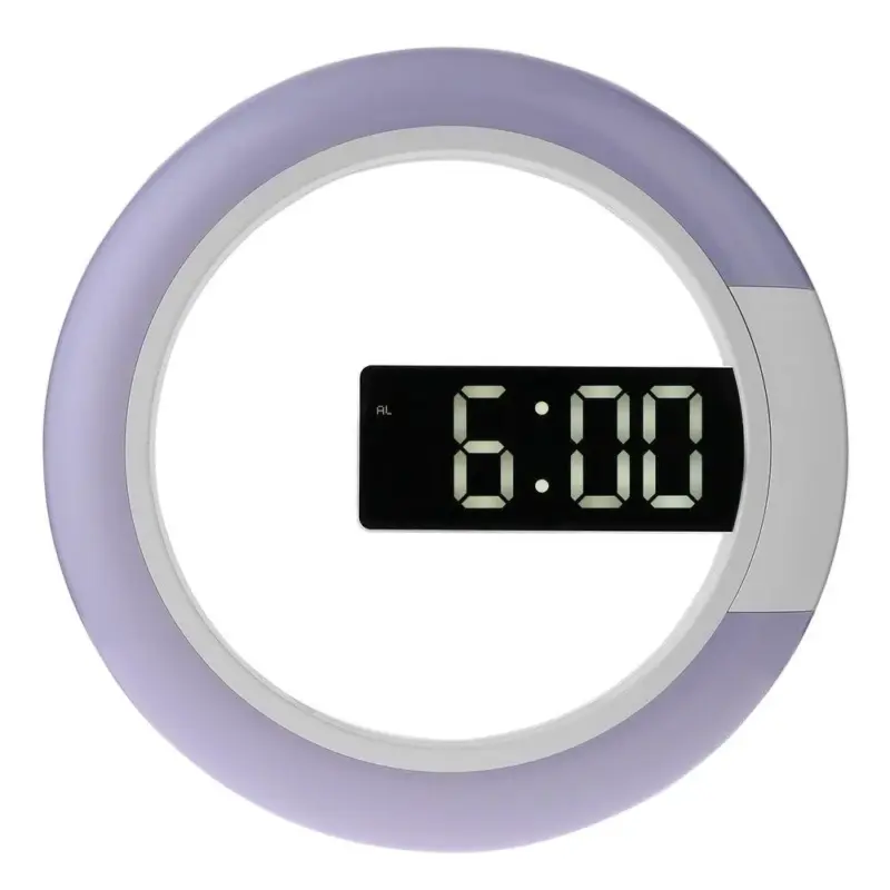 Multifunctional Led Lamp Wall Clock for Bedroom
