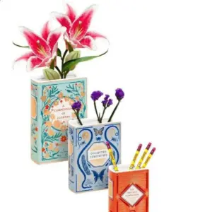 Multipurpose Bibliophile Ceramic Vase For Book Lovers - 