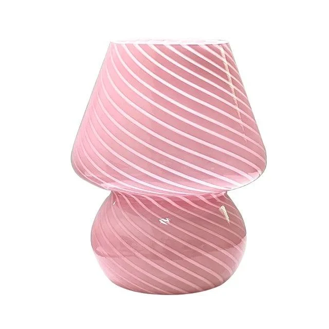 Murano Glass Desk Lamp Glass Table Bedside Lamps Vintage Striped Small Mushroom Decor Ambient Light Bedroom.jpg 640x640 2a2a768e Bc99 4320 94e7 45f8ebfdc323