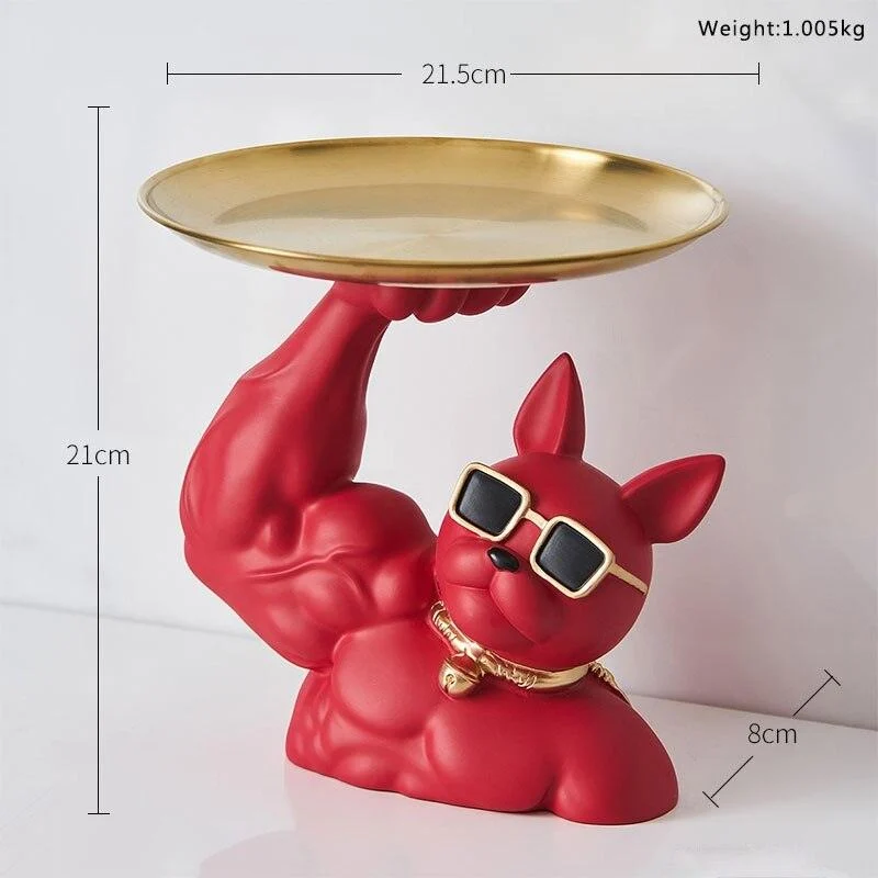 Muscular French Bulldog Candy Tray - Homeko