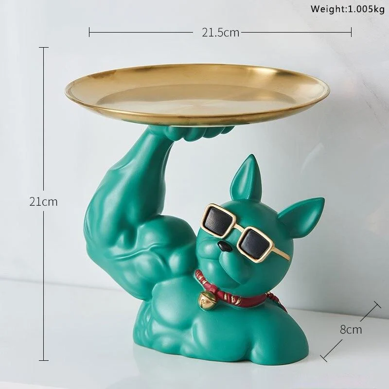 Muscular French Bulldog Candy Tray - Homeko