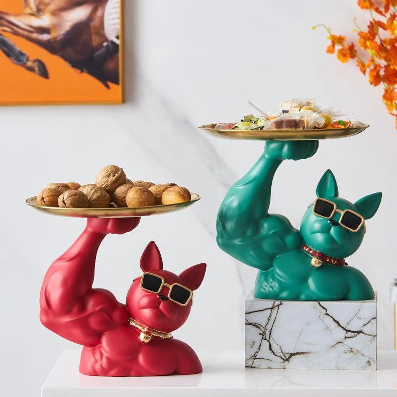 Muscular French Bulldog Candy Tray - Homeko