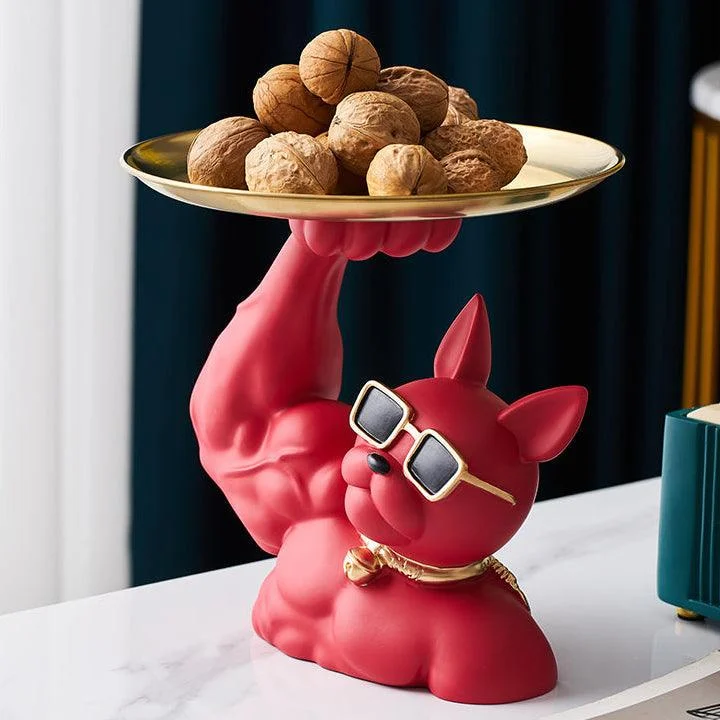 Muscular French Bulldog Candy Tray - Homeko