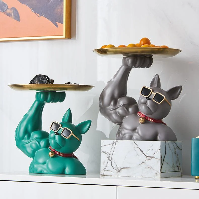 Muscular French Bulldog Candy Tray - Homeko