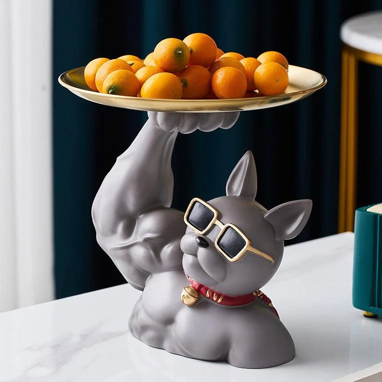 Muscular French Bulldog Candy Tray - Homeko