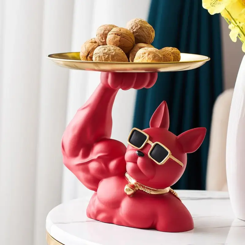 MuscularFrenchBulldogCandyTray Homeko7