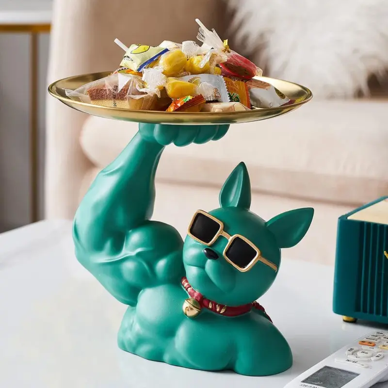 MuscularFrenchBulldogCandyTray Homeko8