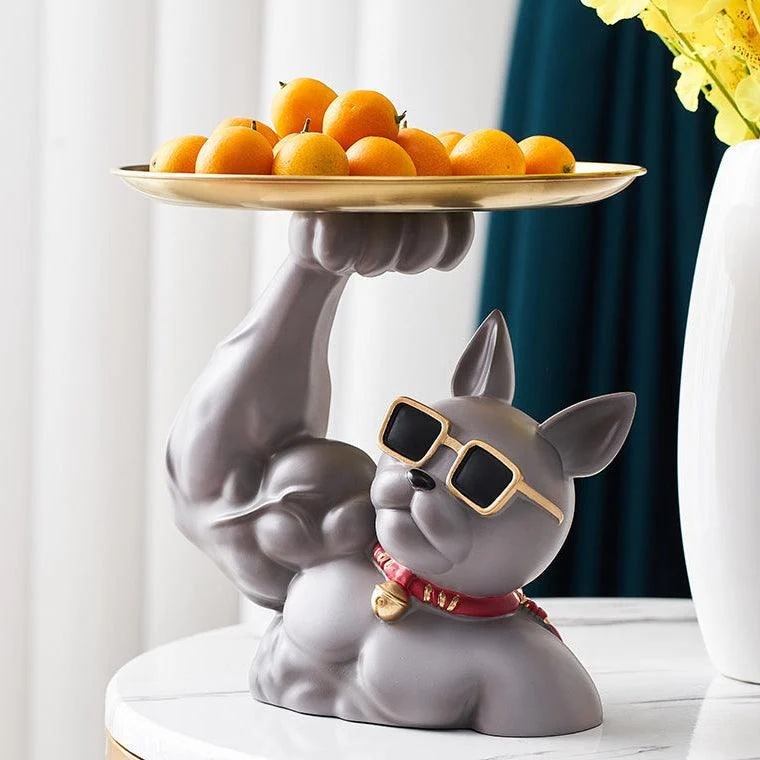 Muscular French Bulldog Candy Tray - Homeko