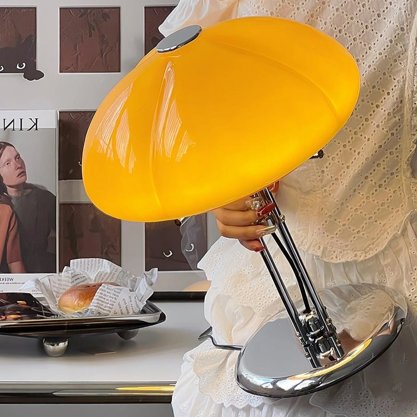 Mushroom Bauhaus Table Lamp 22