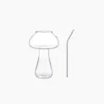 Mushroom_Design_Cocktail_Glass_with_Straw_-_-4348947 Mushroom Design Cocktail Glass with Straw