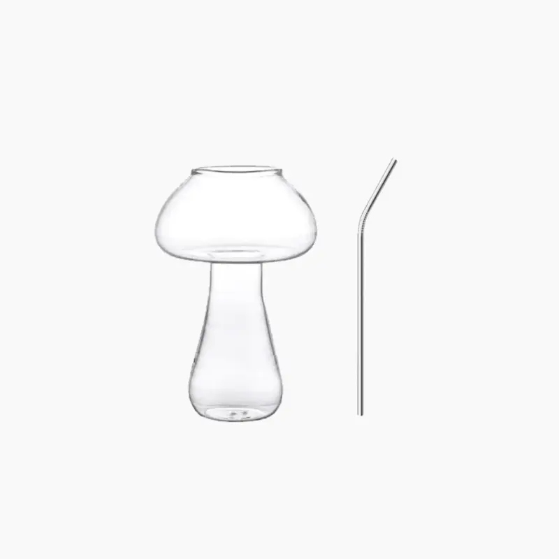 Mushroom_Design_Cocktail_Glass_with_Straw_-_-4348947 Mushroom Design Cocktail Glass with Straw