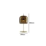 Mushroom Glass Table Lamp Designer Home Lighting
