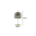 Mushroom Glass Table Lamp Designer Home Lighting