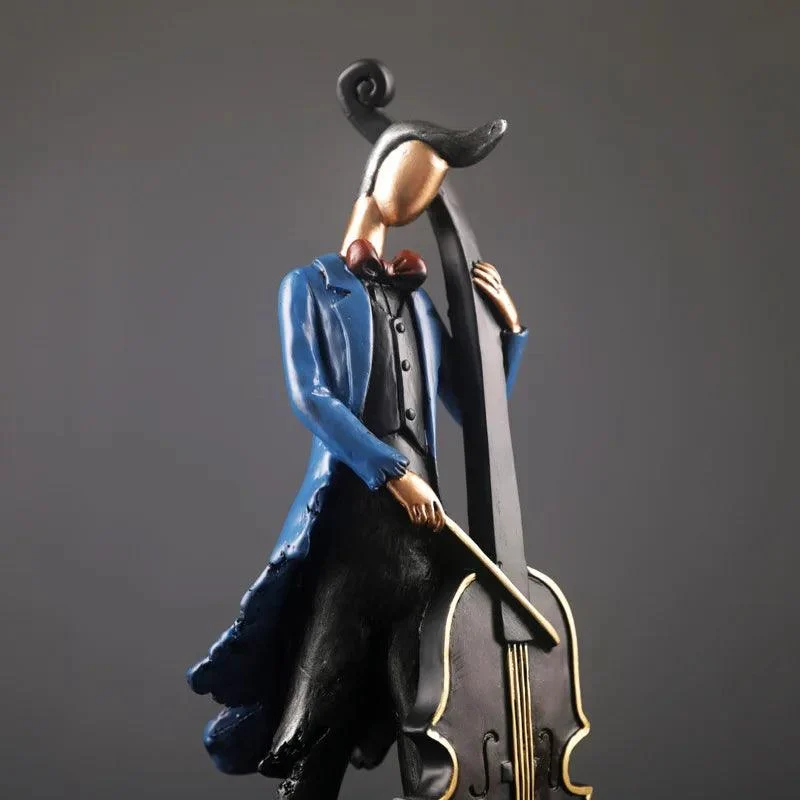 Musical Instrument Figurines Sculpture - Homeko