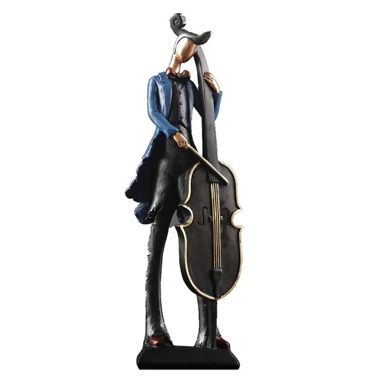 Musical Instrument Figurines Sculpture - Homeko