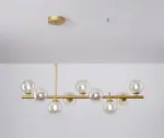 NBBHSandyha Led Kroonluchters Nordic Magic Bean Glas Bal G9 Opknoping Hanger Verlichting Voor Woonkamer Eettafel Schorsing