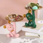 NEW Resin Bear Storage Tray Nordic Creative Figurines Ornaments living room decoration Porch Desk Keys Candy 4f429f94 124b 49c6 9507 baec6b103e17
