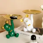 NEW Resin Bear Storage Tray Nordic Creative Figurines Ornaments living room decoration Porch Desk Keys Candy 52af6271 c8d9 472d 924e 6fd98371c2f1
