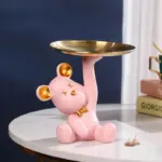 NEW Resin Bear Storage Tray Nordic Creative Figurines Ornaments living room decoration Porch Desk Keys Candy ea3a666e d7fd 4793 b762 e06cfb31d0ef