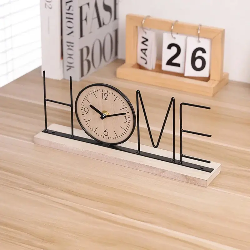 NEW creative clock ornaments Modern minimalist iron alphabet clock Home living room TV cabinet clock decoration.jpg a7eeae84 df76 4b3d 8ec3 a09db3529aaf
