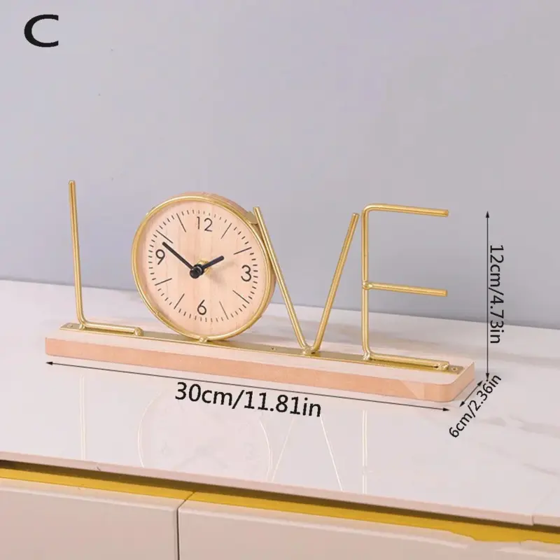 NEW creative clock ornaments Modern minimalist iron alphabet clock Home living room TV cabinet clock decoration.jpg af54d20b 55c9 4e58 8f60 f62e8820c6c8